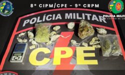 CPE apreende flor de maconha e balança de precisão durante ação contra o tráfico em Catalão