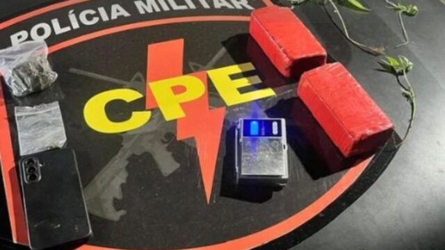 CPE apreende mais de 1 kg de drogas e três pessoas são conduzidas em Catalão