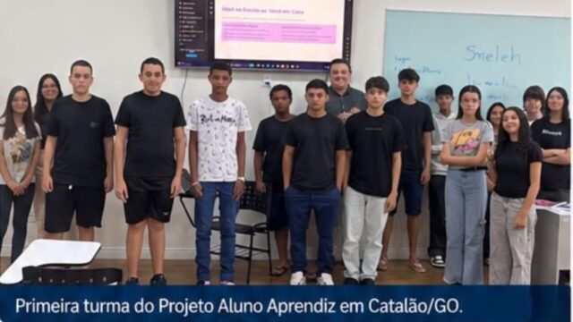 Projeto Aluno Aprendiz inicia primeira turma em Catalão