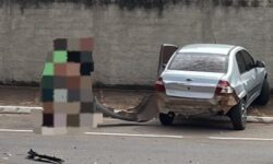 Colisão entre dois carros é registrada na principal avenida de Catalão