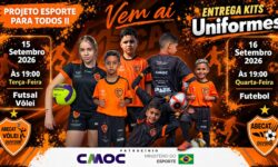 ABECAT entregará 370 kits de uniformes nos dias 15 e 16 de setembro em Ouvidor