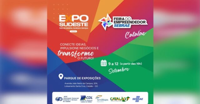 Feira do Empreendedor 2026 movimenta Catalão com programação dentro da ExpoSudeste