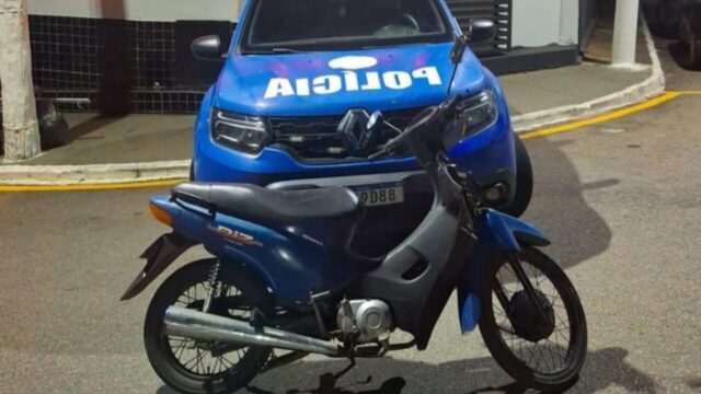 Motocicleta furtada é recuperada pela Polícia Militar em Catalão