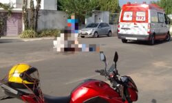Colisão entre carro e moto deixa motociclista ferida em Catalão Colisão entre carro e moto deixa motociclista ferida em Catalão