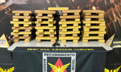 Homem é preso com arma e 97 barras de maconha em Uberlândia Homem é preso com arma e 97 barras de maconha em Uberlândia