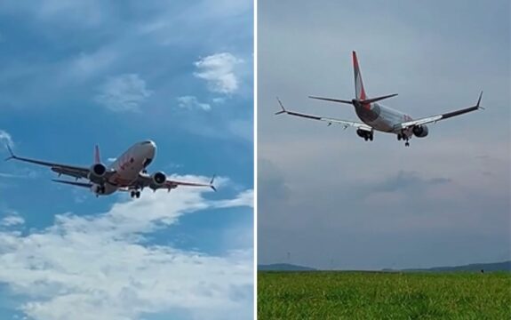 Avião arremete duas vezes em aeroporto de Caldas Novas