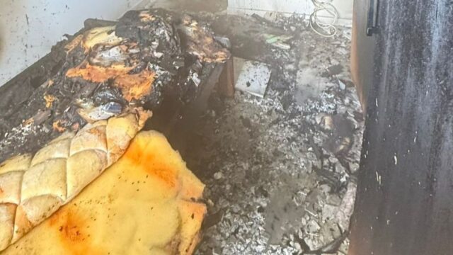 Fogo destrói móveis de apartamento no bairro Santa Mônica em Uberlândia