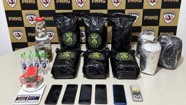 Ação integrada entre polícias de Goiás e Minas apreende drogas avaliadas em R$ 300 mil em Monte Carmelo