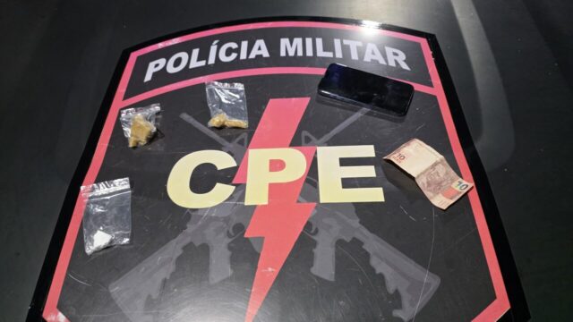 CPE prende suspeito de tráfico de drogas que buscava entorpecentes em Catalão para distribuir em Nova Aurora e Goiandira