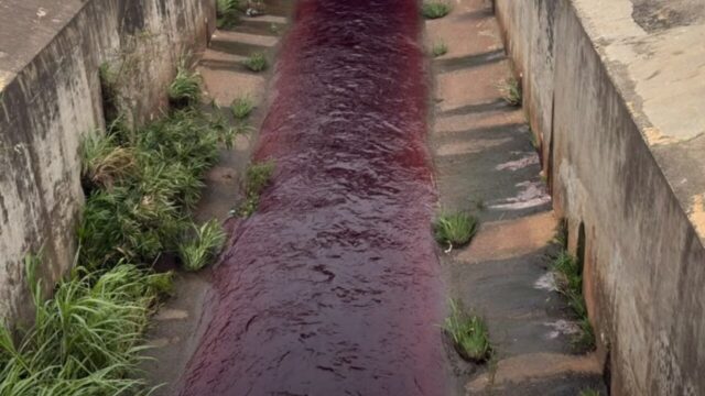 Prefeitura identifica empresa que descartou produto irregularmente no Ribeirão Pirapitinga