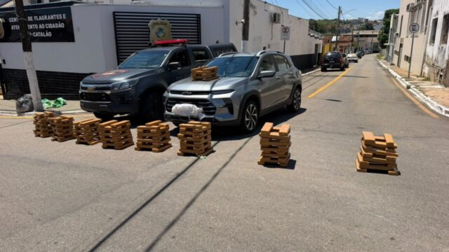 CPE apreende cerca de 150 quilos de drogas durante operação na BR-050, em Catalão
