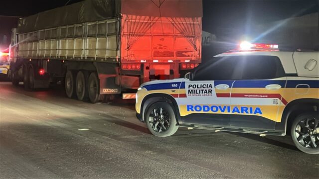 Polícia Rodoviária prende motorista e apreende semirreboque com suspeita de adulteração em Araguari