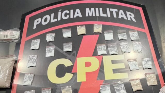CPE apreende drogas, balança de precisão e motocicleta durante Operação Escudo Negro em Catalão