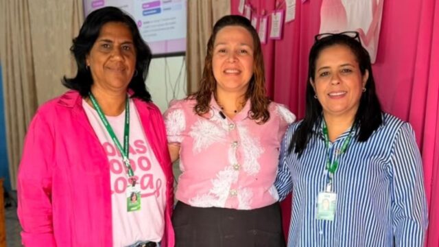 Equipe da Atenção Básica de Corumbaíba participa de capacitação do projeto Goiás Todo Rosa